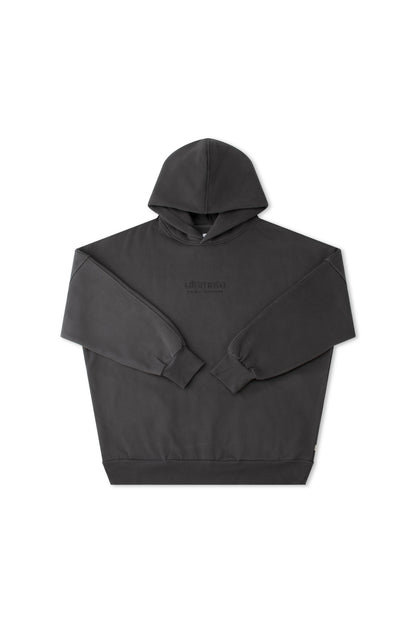 Charcoal Dust Oversized Hoodie - Black