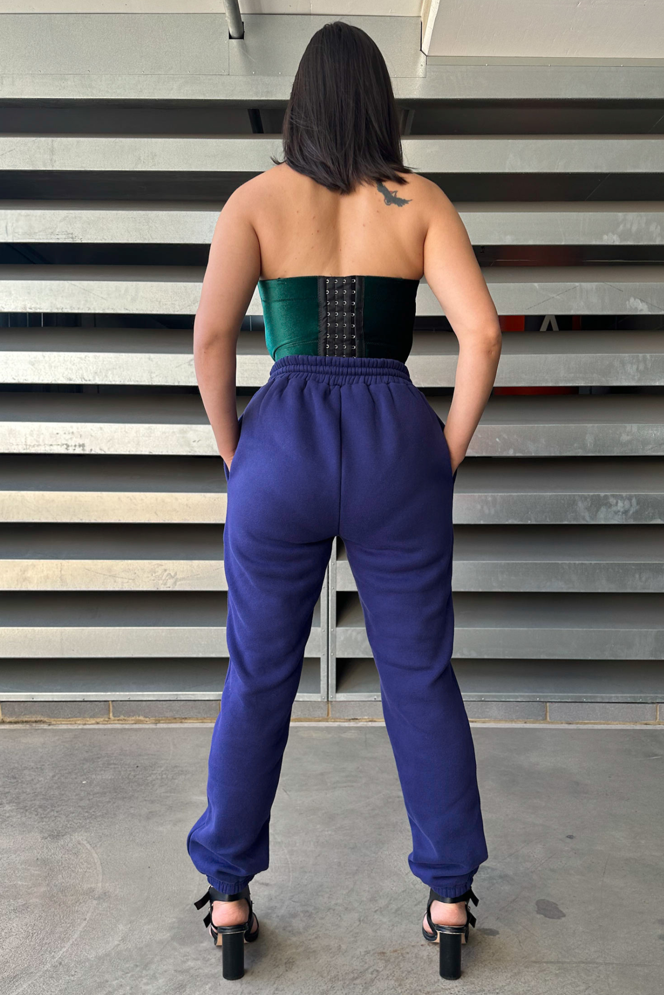 Indigo Powder Oversized Pants