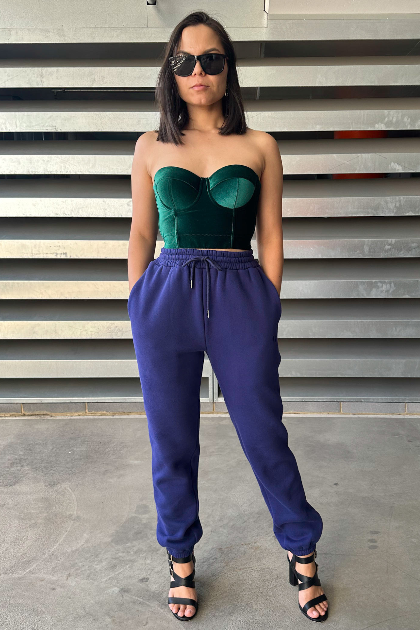 Indigo Powder Oversized Pants