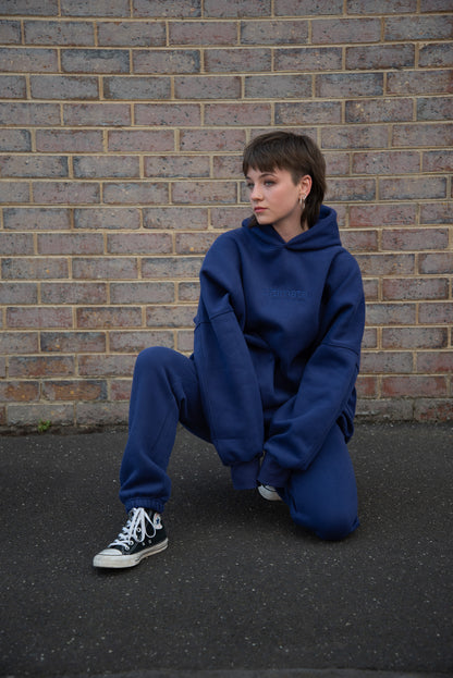 Indigo Powder Oversized Hoodie